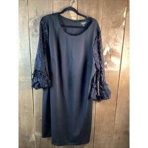Marée Maree Pour Toi Lace 3/4 Sleeve Black Dress Size 22